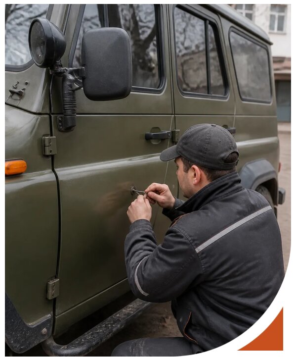 Профессиональное вскрытие автомобиля УАЗ без повреждений в Елабуге